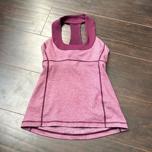 🍋lululemon🍋 | Red plum scoop neck tank top